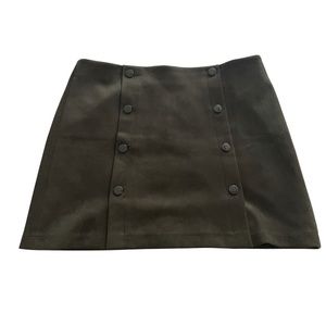 LOFT A Line Faux Suede Mini skirt